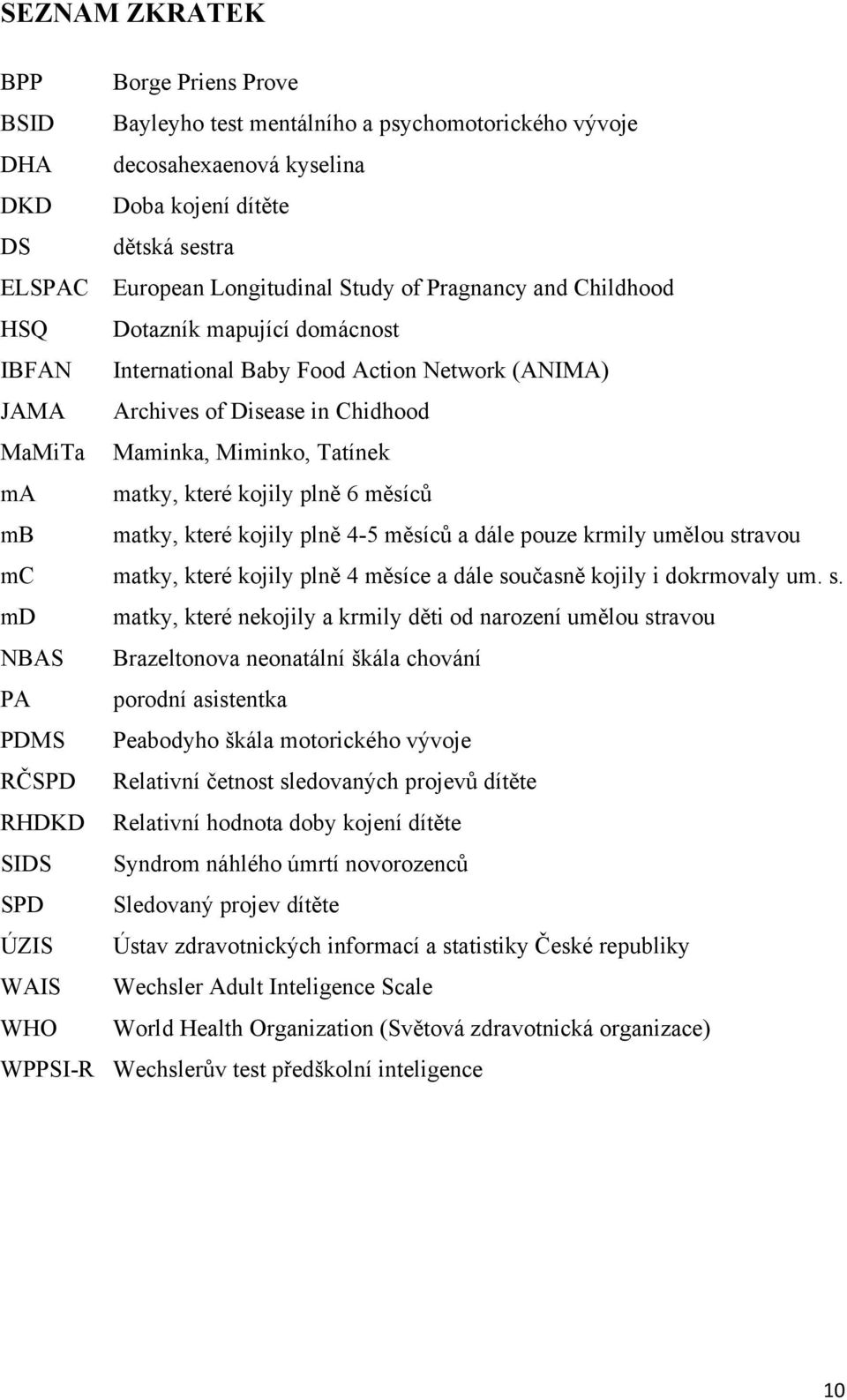 kojily plně 6 měsíců mb matky, které kojily plně 4-5 měsíců a dále pouze krmily umělou st