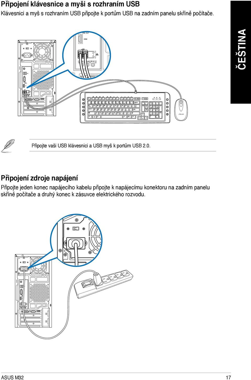 0. Připojení zdroje napájení Připojte jeden konec napájecího kabelu připojte k napájecímu