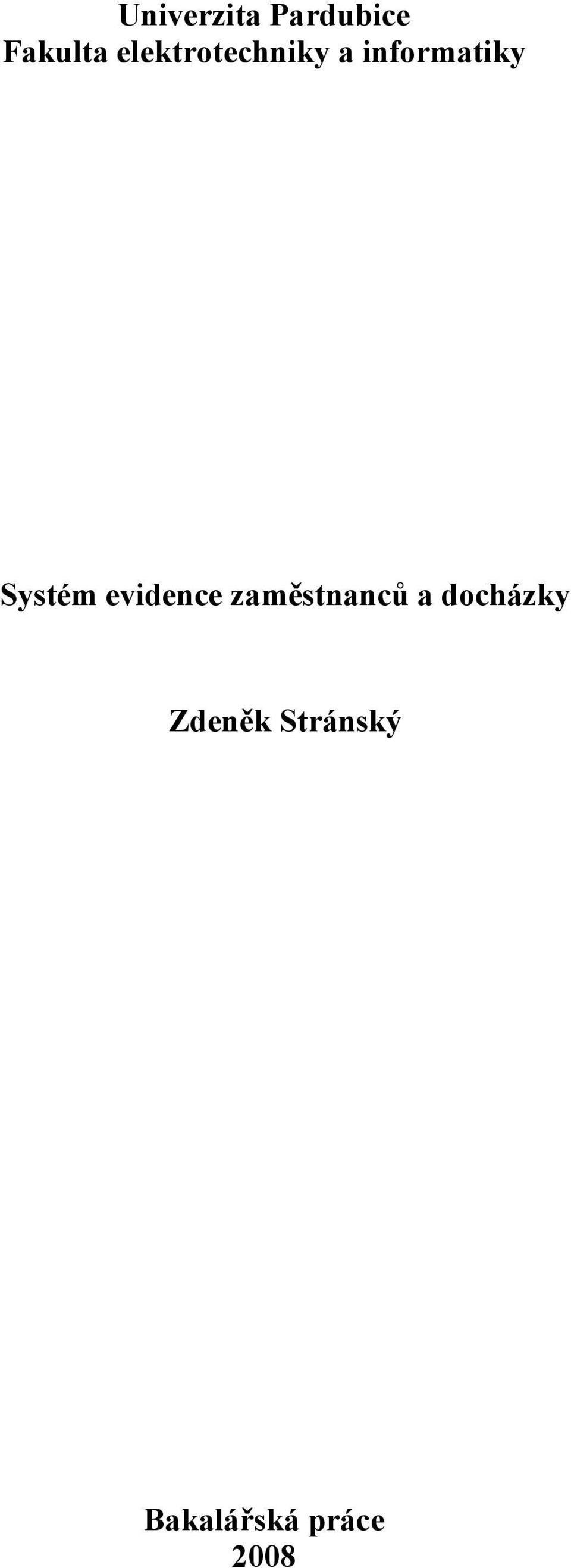 Systém evidence zaměstnanců a