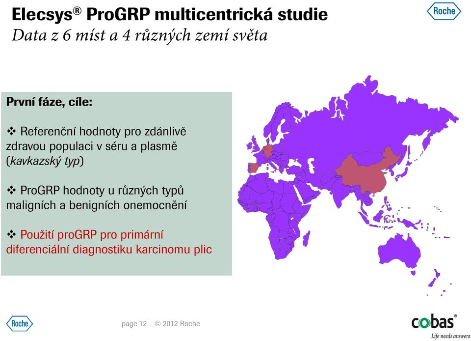(kavkazský typ) ProGRP hodnoty u různých typů maligních a benigních onemocnění