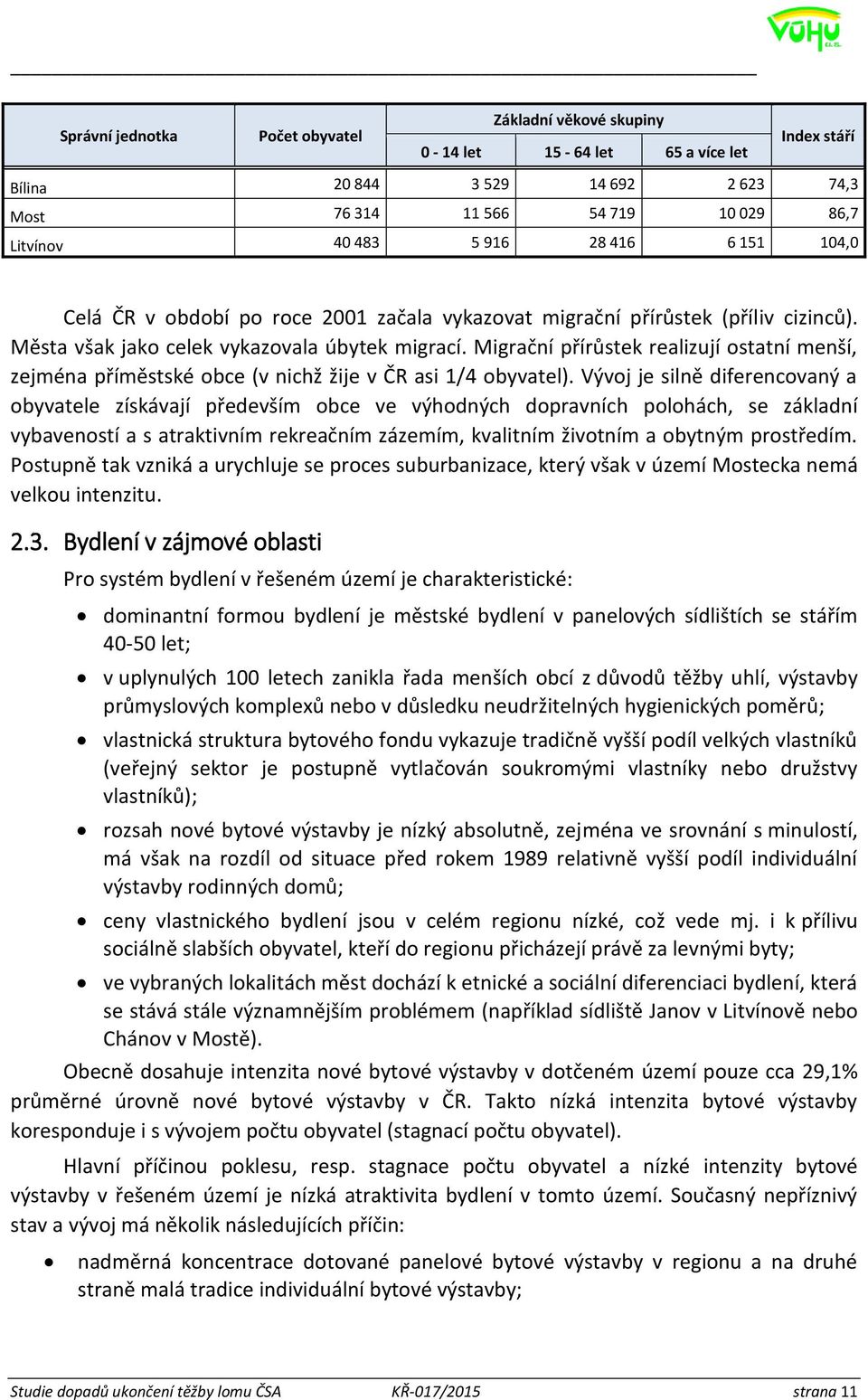 Migrační přírůstek realizují ostatní menší, zejména příměstské obce (v nichž žije v ČR asi 1/4 obyvatel).