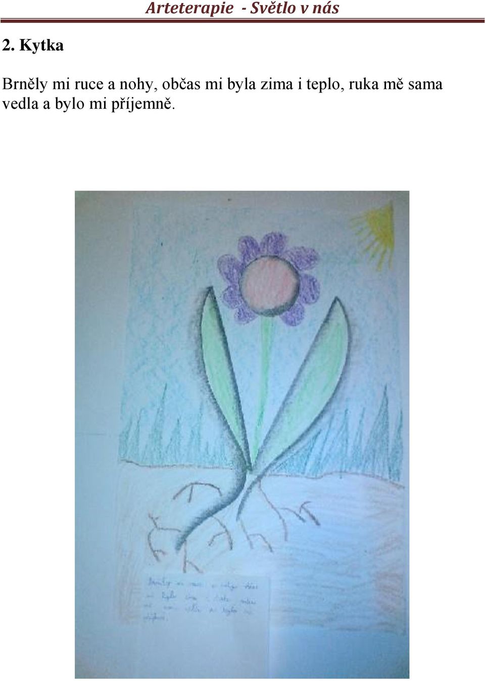zima i teplo, ruka mě