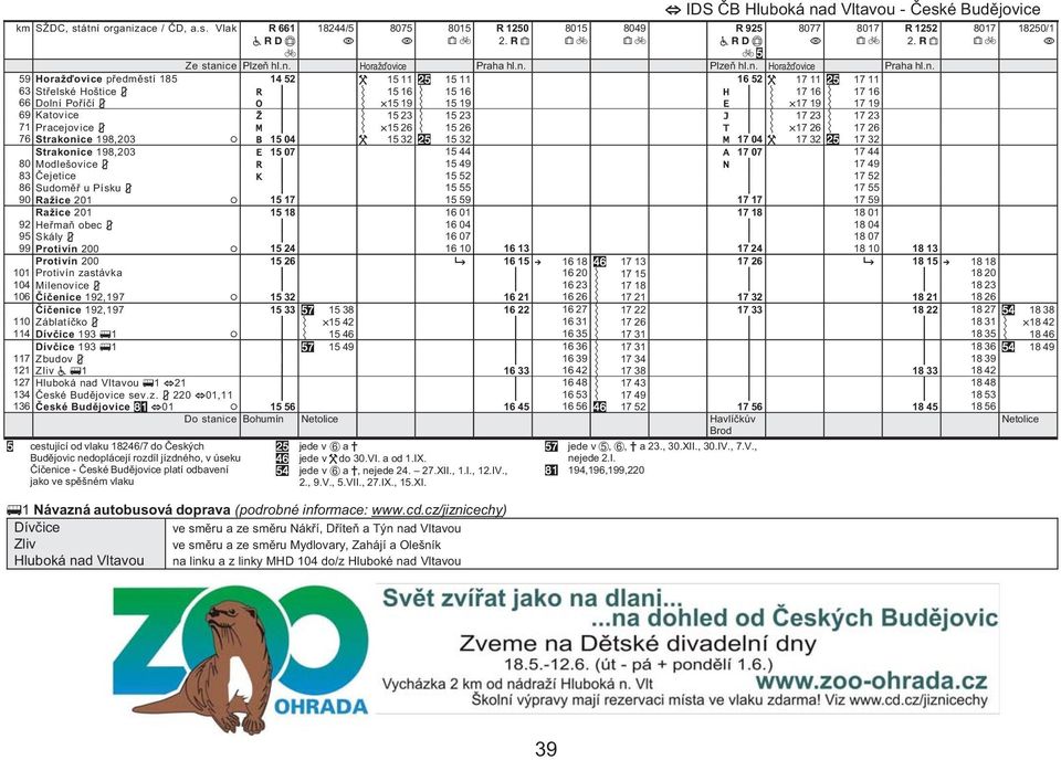 Ž 15 23 15 23 J 17 23 17 23 71 Pracejovice M 15 26 15 26 T 17 26 17 26 76 Strakonice 198,203 B 15 04 15 32 15 32 M 17 04 17 32 17 32 Strakonice 198,203 E 15 07 15 44 A 17 07 17 44 80 Modlešovice R 15