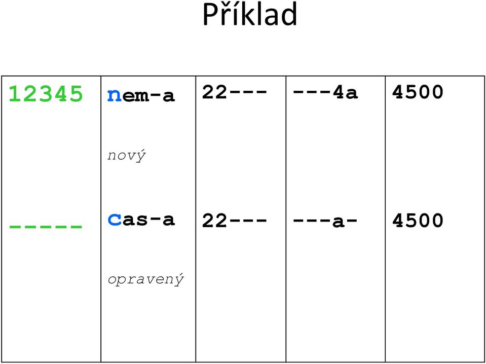 nový ----- cas-a