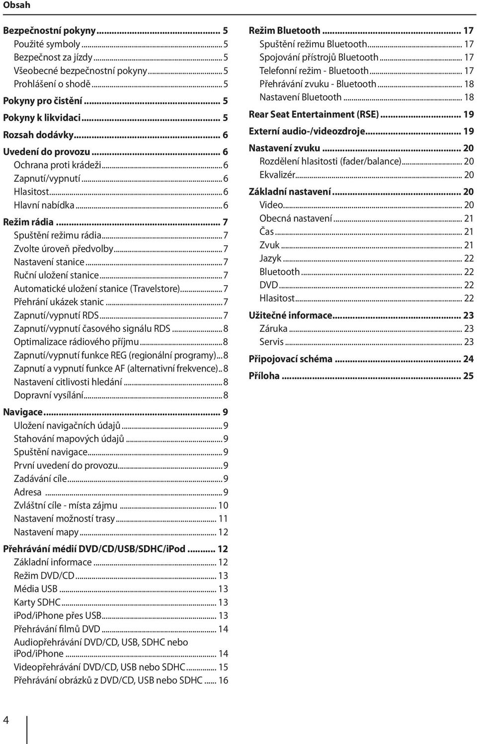 ..7 Ruční uložení stanice...7 Automatické uložení stanice (Travelstore)...7 Přehrání ukázek stanic...7 Zapnutí/vypnutí RDS...7 Zapnutí/vypnutí časového signálu RDS...8 Optimalizace rádiového příjmu.