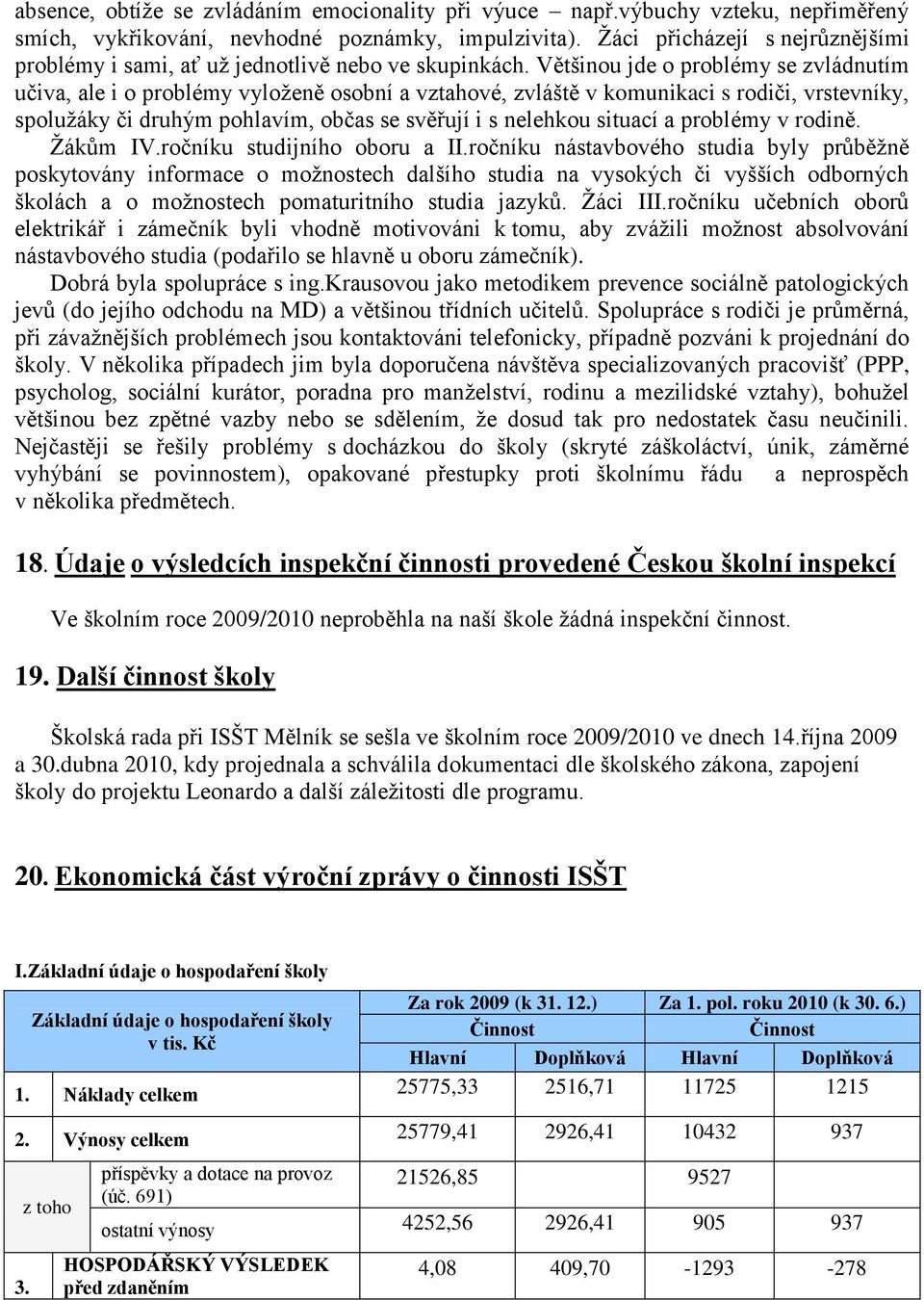 Většinou jde o problémy se zvládnutím učiva, ale i o problémy vyloţeně osobní a vztahové, zvláště v komunikaci s rodiči, vrstevníky, spoluţáky či druhým pohlavím, občas se svěřují i s nelehkou