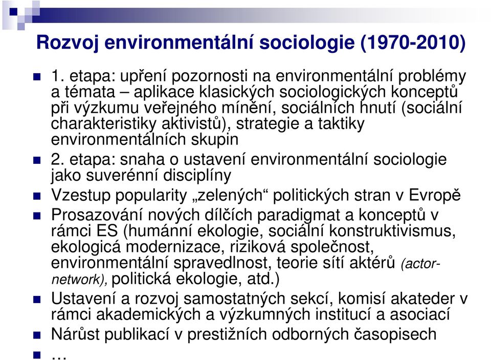 strategie a taktiky environmentálních skupin 2.