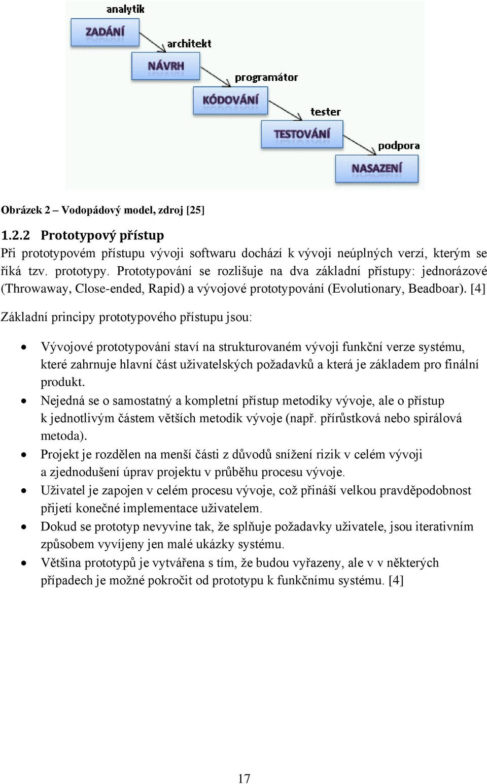 [4] Základní principy prototypového přístupu jsou: Vývojové prototypování staví na strukturovaném vývoji funkční verze systému, které zahrnuje hlavní část uživatelských požadavků a která je základem