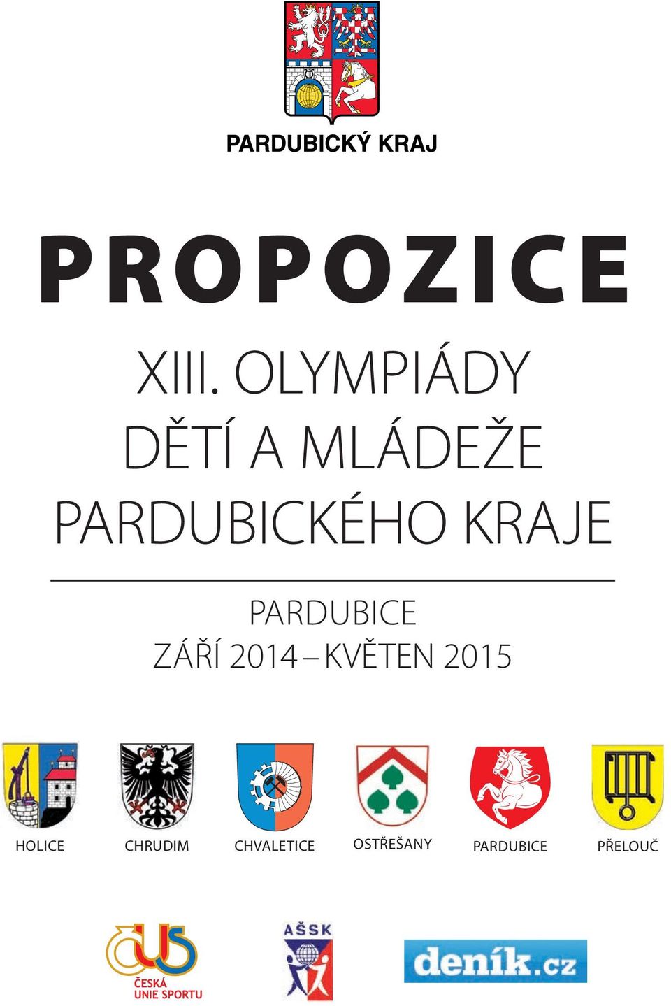 PARDUBICKÉHO KRAJE PARDUBICE ZÁŘÍ