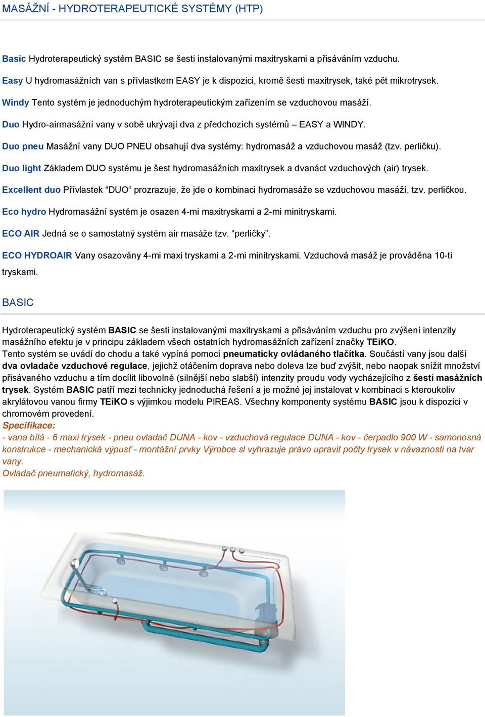 Duo Hydro-airmasážní vany v sobě ukrývají dva z předchozích systémů EASY a WINDY. Duo pneu Masážní vany DUO PNEU obsahují dva systémy: hydromasáž a vzduchovou masáž (tzv. perličku).