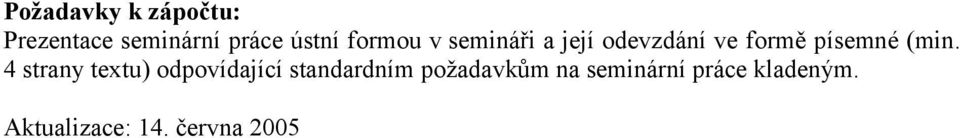 4 strany textu) odpovídající standardním