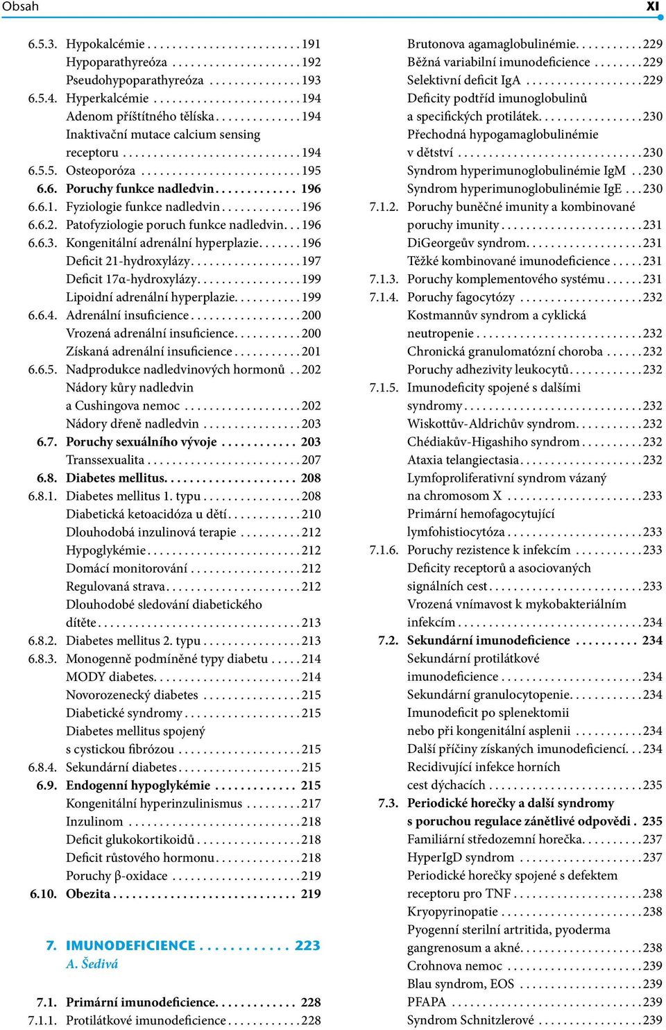 ........... 196 6.6.2. Patofyziologie poruch funkce nadledvin.. 196 6.6.3. Kongenitální adrenální hyperplazie...... 196 Deficit 21-hydroxylázy................. 197 Deficit 17α-hydroxylázy.