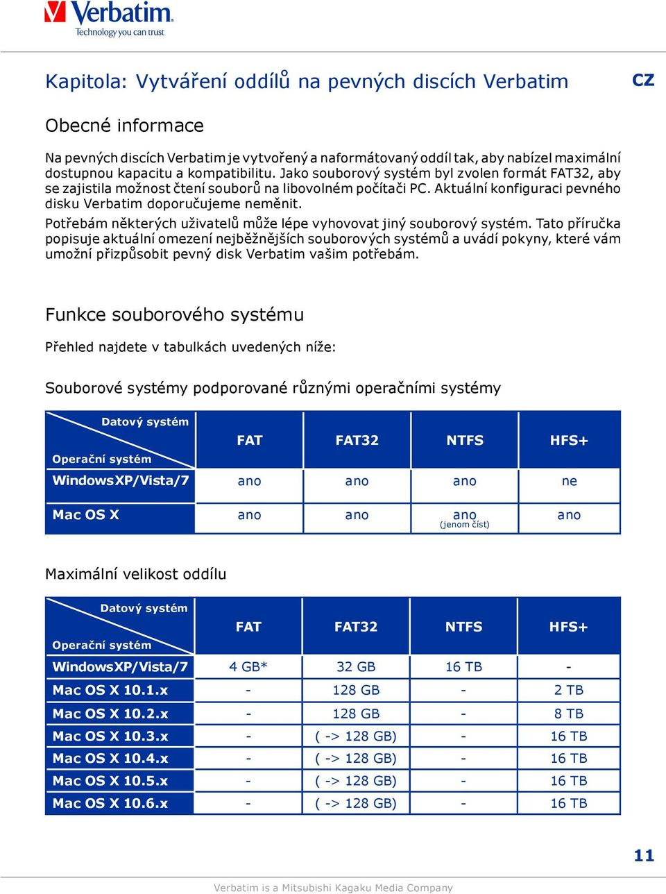 Potřebám některých uživatelů může lépe vyhovovat jiný souborový systém.