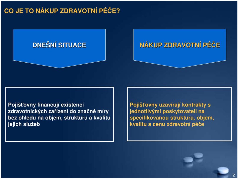 zdravotnických zařízení do značné míry bez ohledu na objem, strukturu a kvalitu