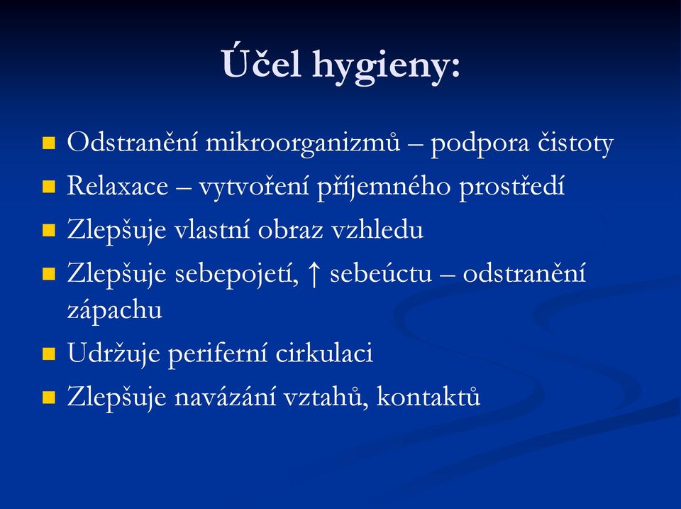 obraz vzhledu Zlepšuje sebepojetí, sebeúctu odstranění