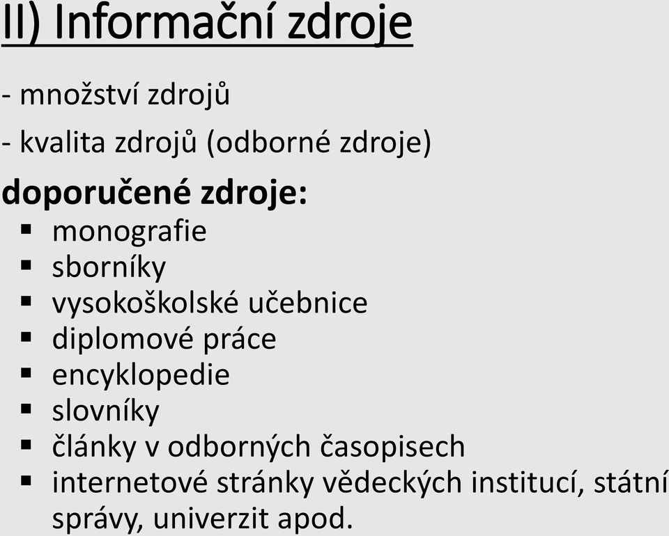 učebnice diplomové práce encyklopedie slovníky články v odborných