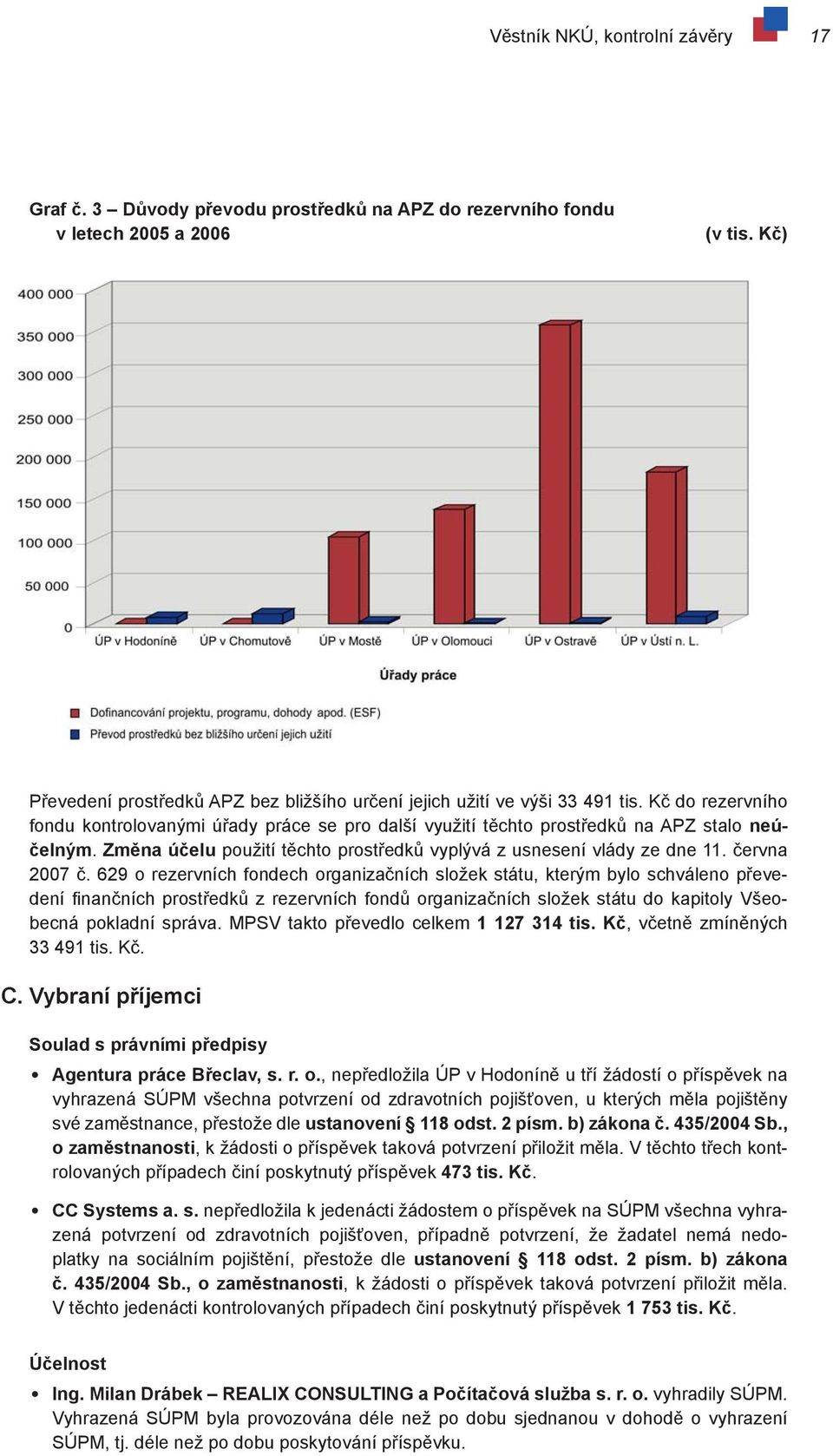 Změna účelu použití těchto prostředků vyplývá z usnesení vlády ze dne 11. června 2007 č.