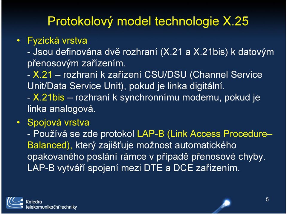 21bis rozhraní k synchronnímu modemu, pokud je linka analogová.