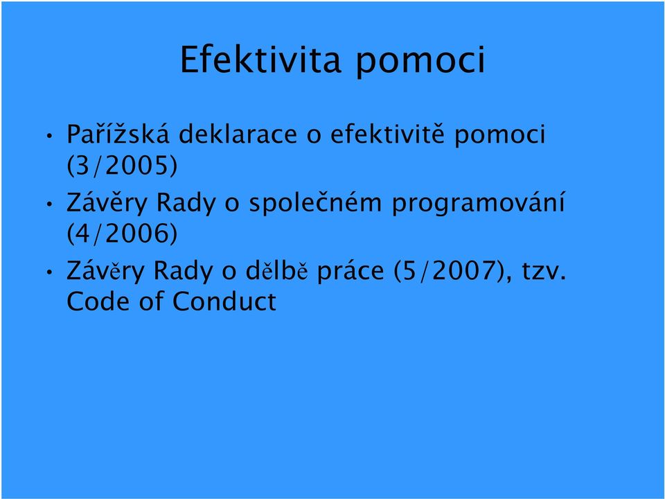 společném programování (4/2006) Závěry