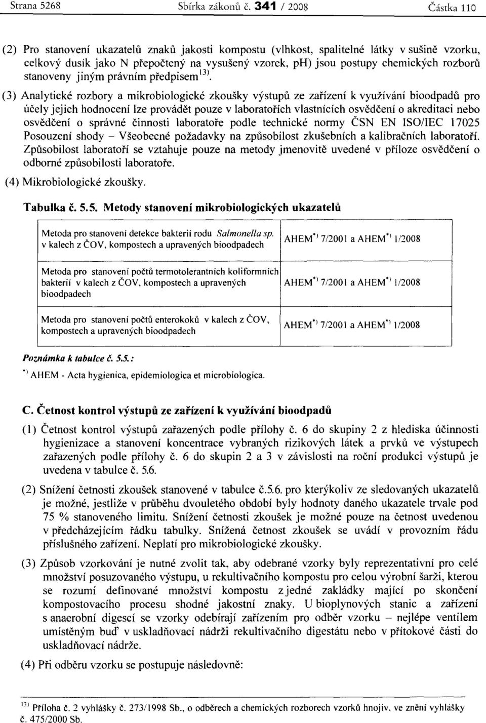 rozboru stanoveny j inym pravnirn predpisem 13).