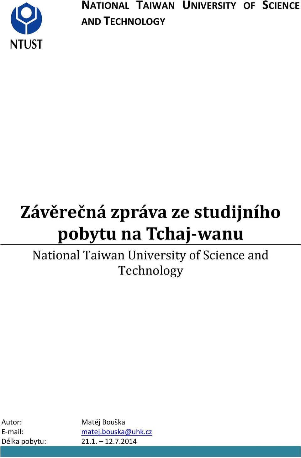 National Taiwan University of Science and Technology