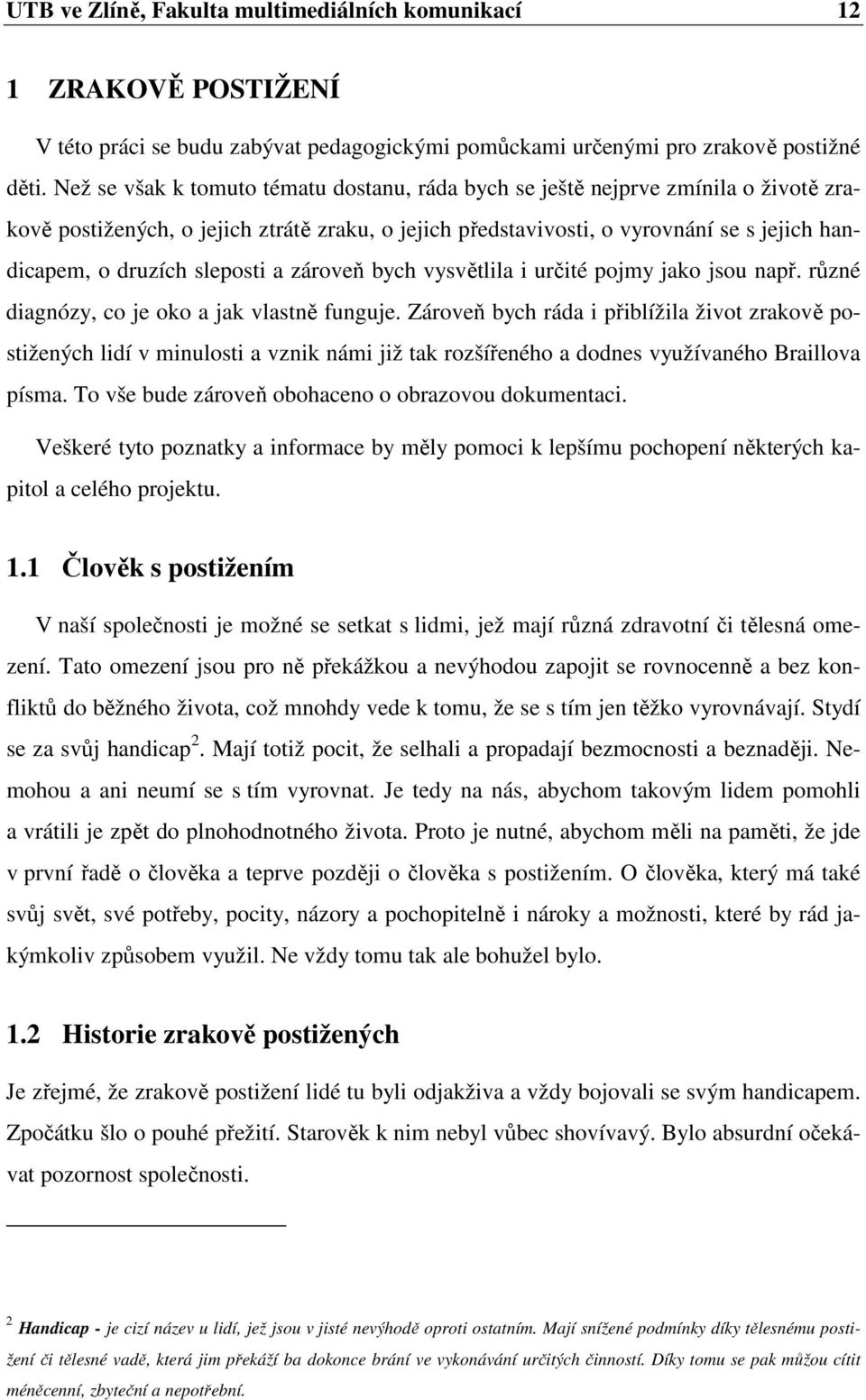 sleposti a zároveň bych vysvětlila i určité pojmy jako jsou např. různé diagnózy, co je oko a jak vlastně funguje.