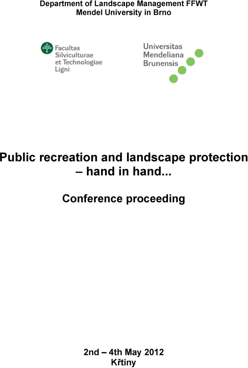 recreation and landscape protection hand