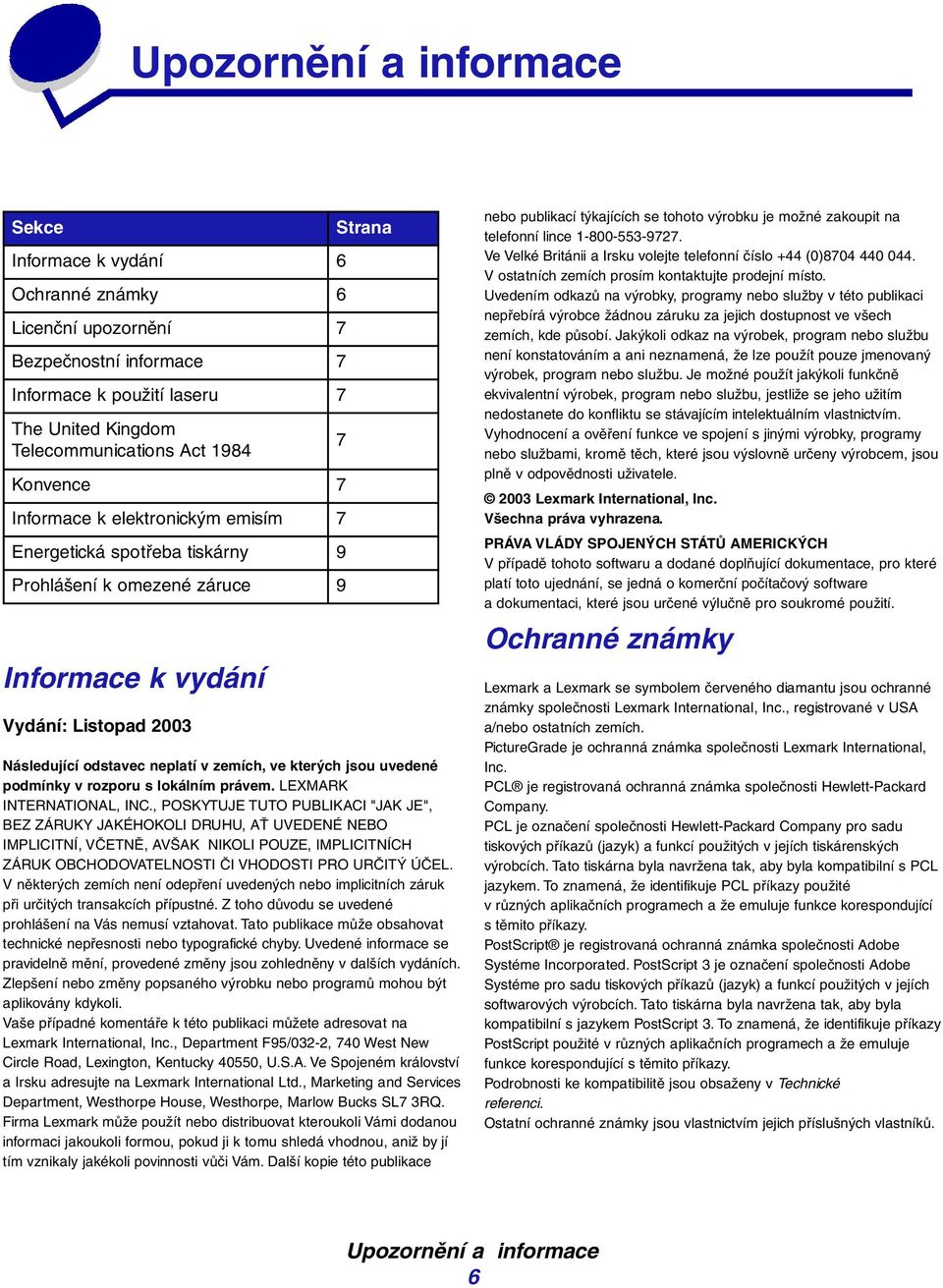 rzpru s lkálním právem. LEXMARK INTERNATIONAL, INC.