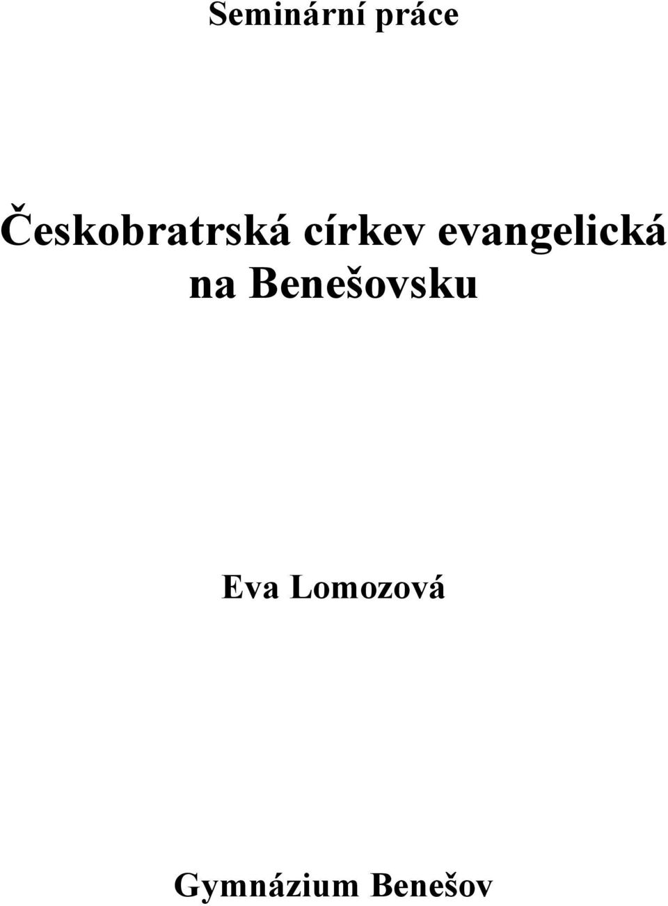 evangelická na