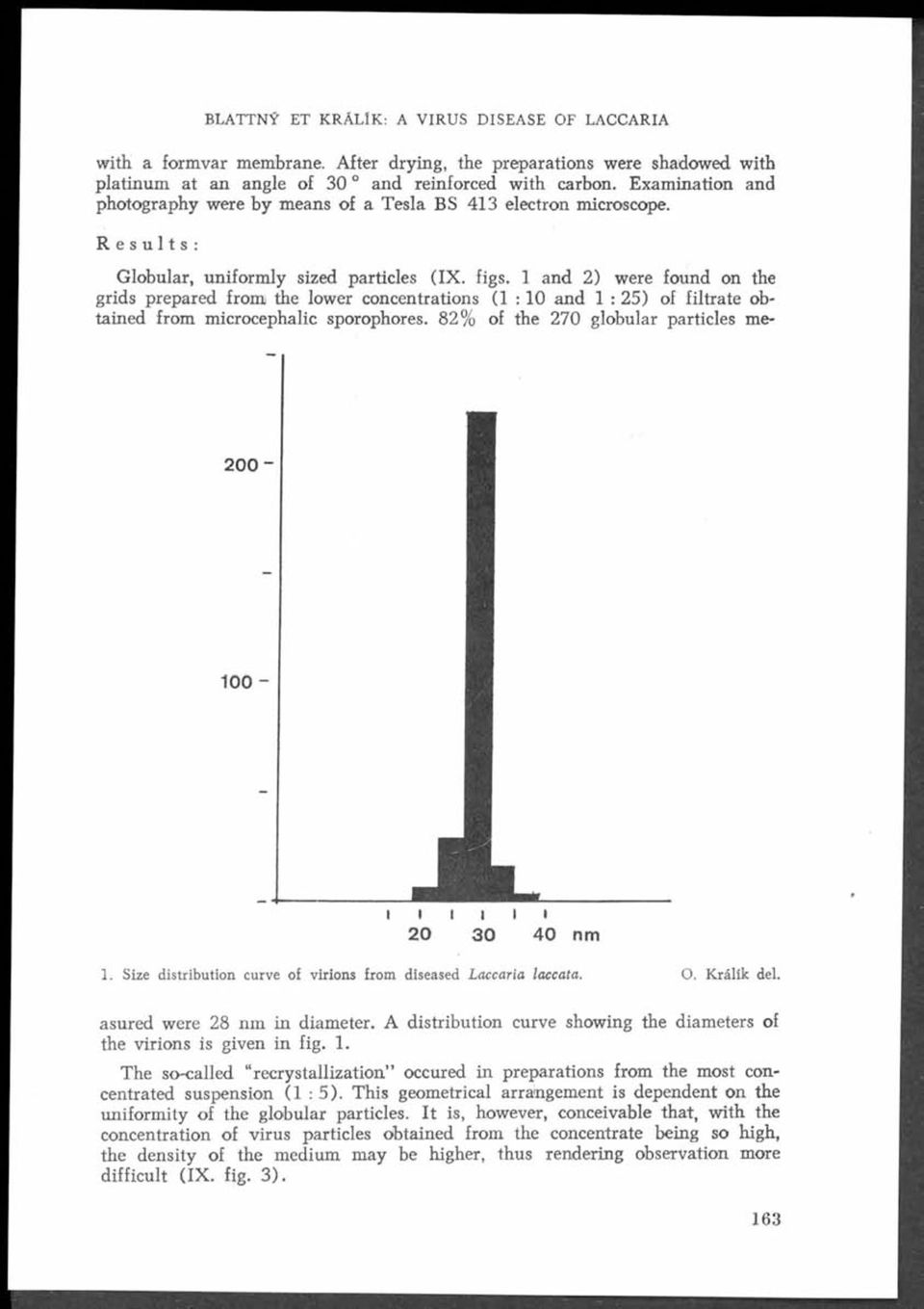 1 and 2) were found on the grids prepared from the lower concentrations (1 :1 0 and 1 : 25) of filtrate obtained from microcephalic sporophores.