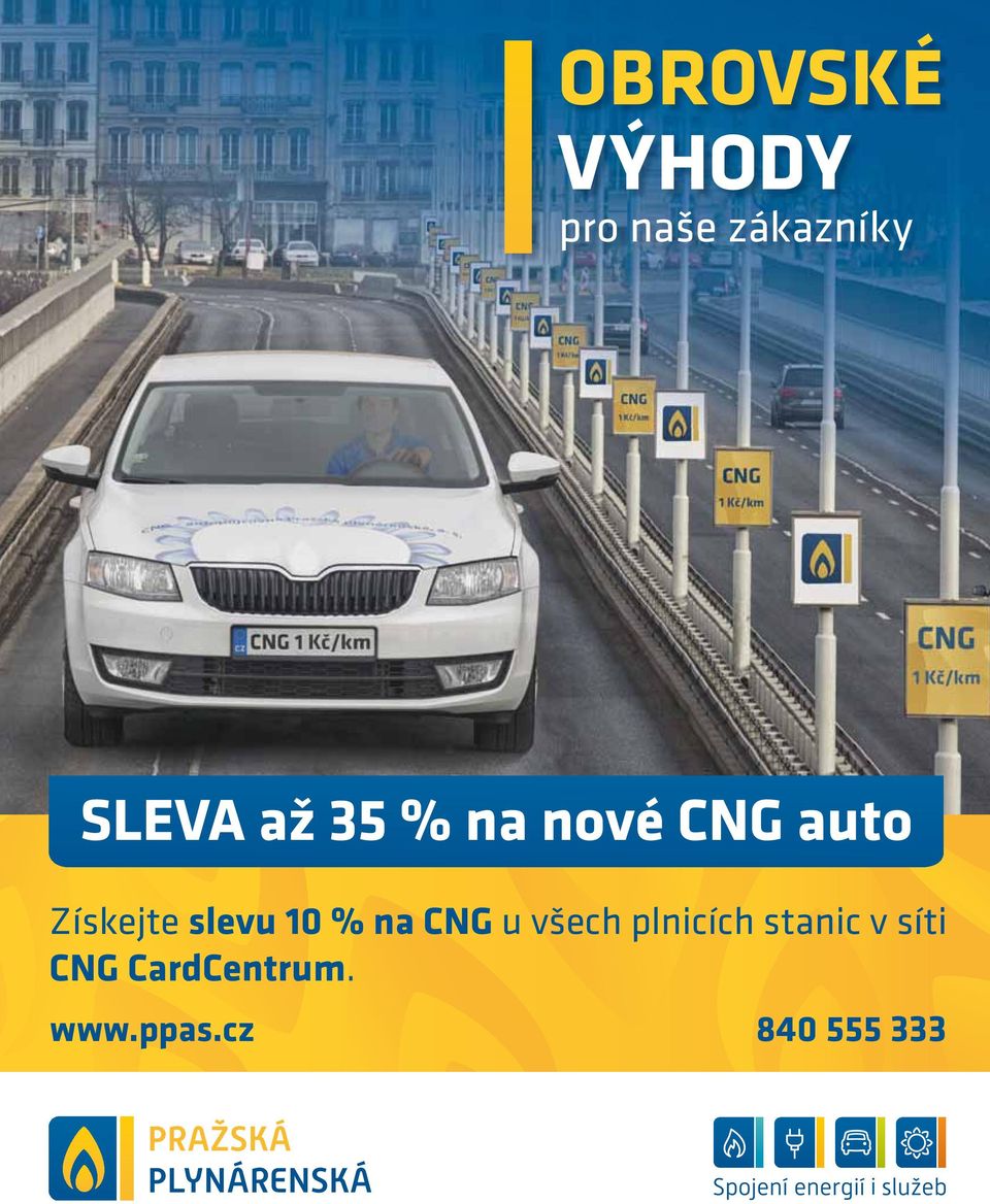 všech plnicích stanic v síti CNG