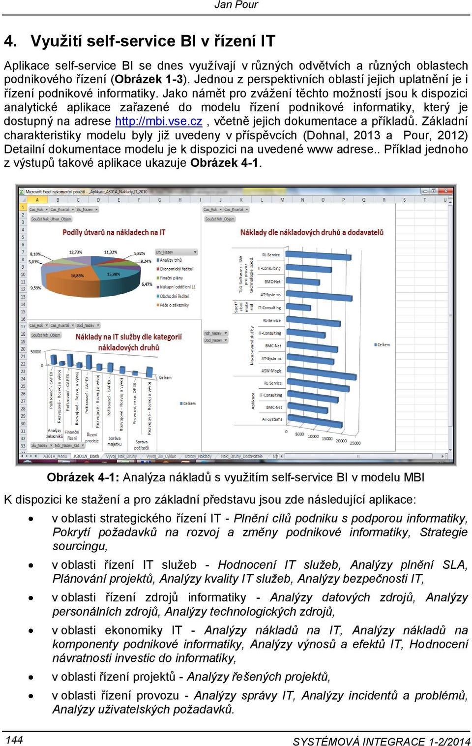 Jako námět pro zvážení těchto možností jsou k dispozici analytické aplikace zařazené do modelu řízení podnikové informatiky, který je dostupný na adrese http://mbi.vse.