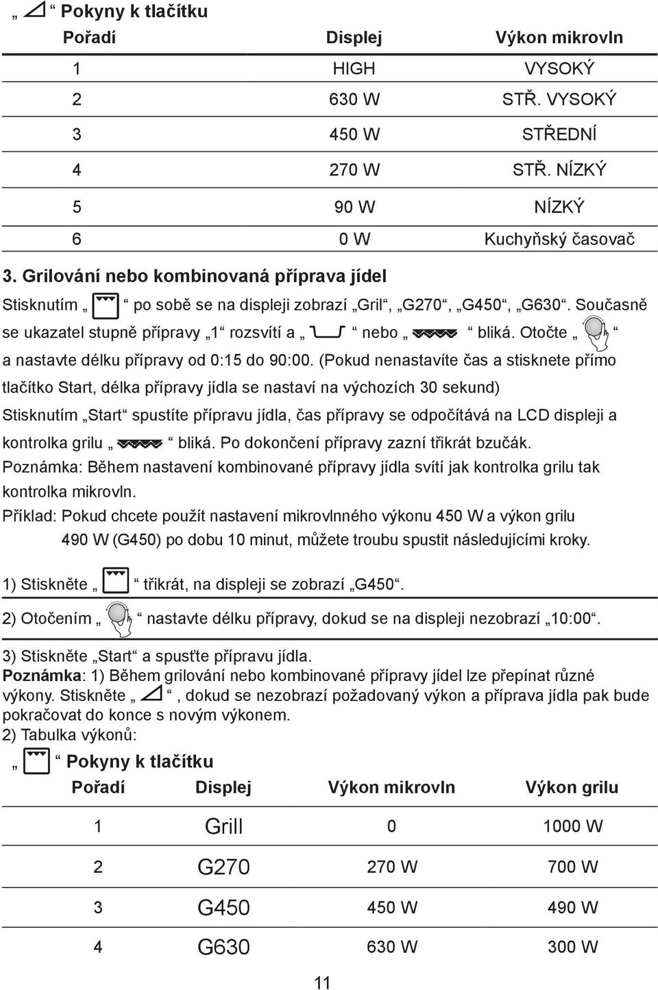 Otočte a nastavte délku přípravy od 0:15 do 90:00.