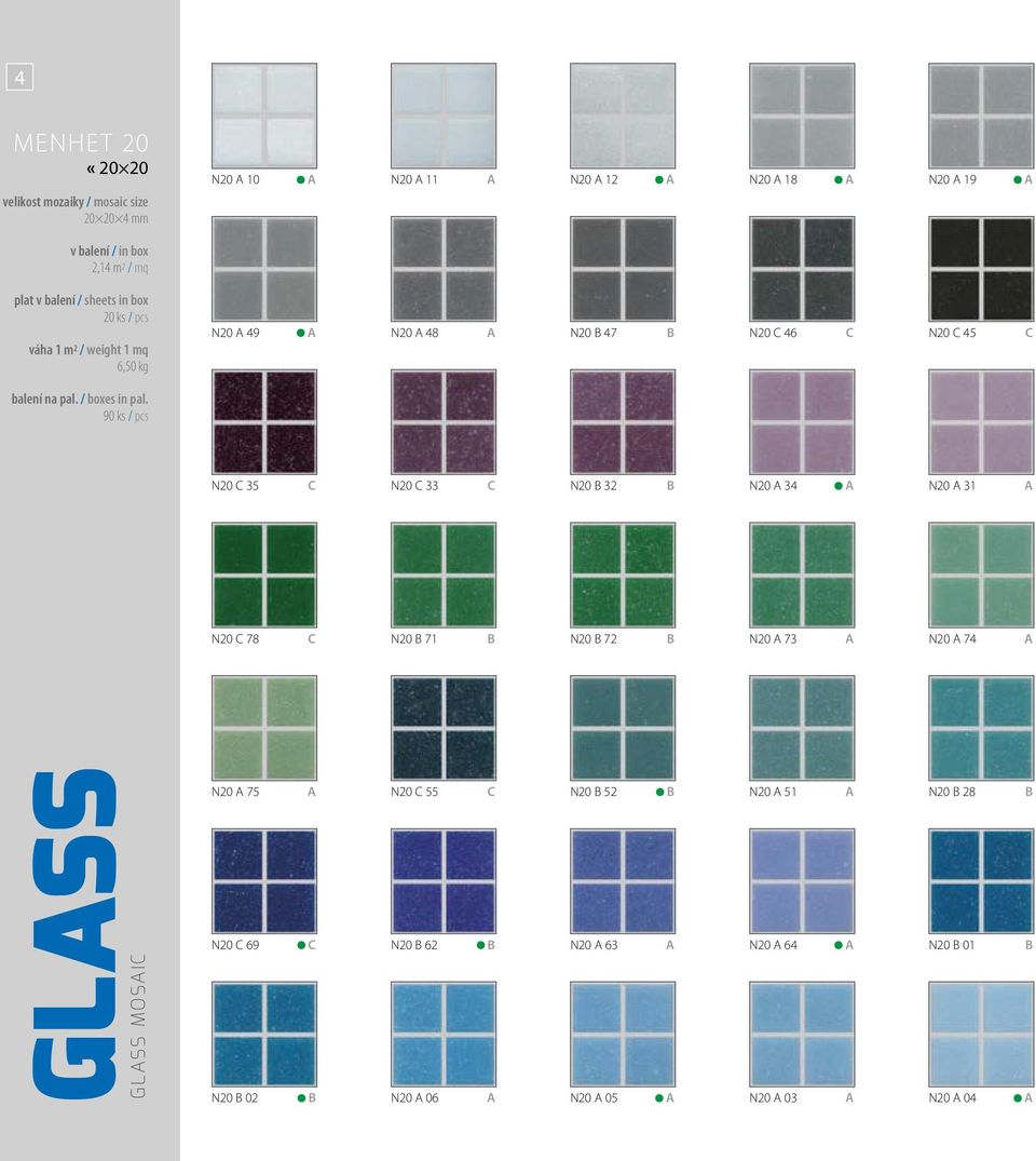 71 B N20 B 72 B N20 A 73 A N20 A 74 A GLASS GLASS MOSAIC N20 A 75 A N20 C 55 C N20 C 69 C N20 B 62 B N20 B