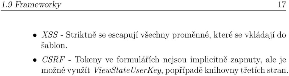 CSRF - Tokeny ve formulářích nejsou implicitně