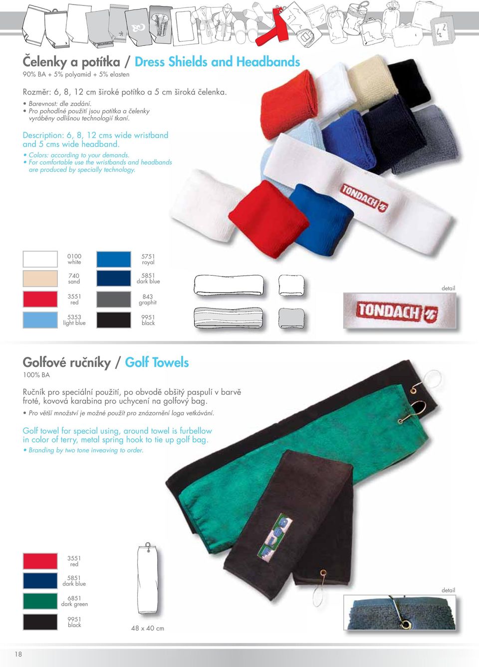 For comfortable use the wristbands and headbands ds are produced by specially technology.