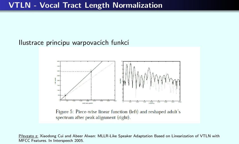 and Abeer Alwan: MLLR-Like Speaker Adaptation Based on