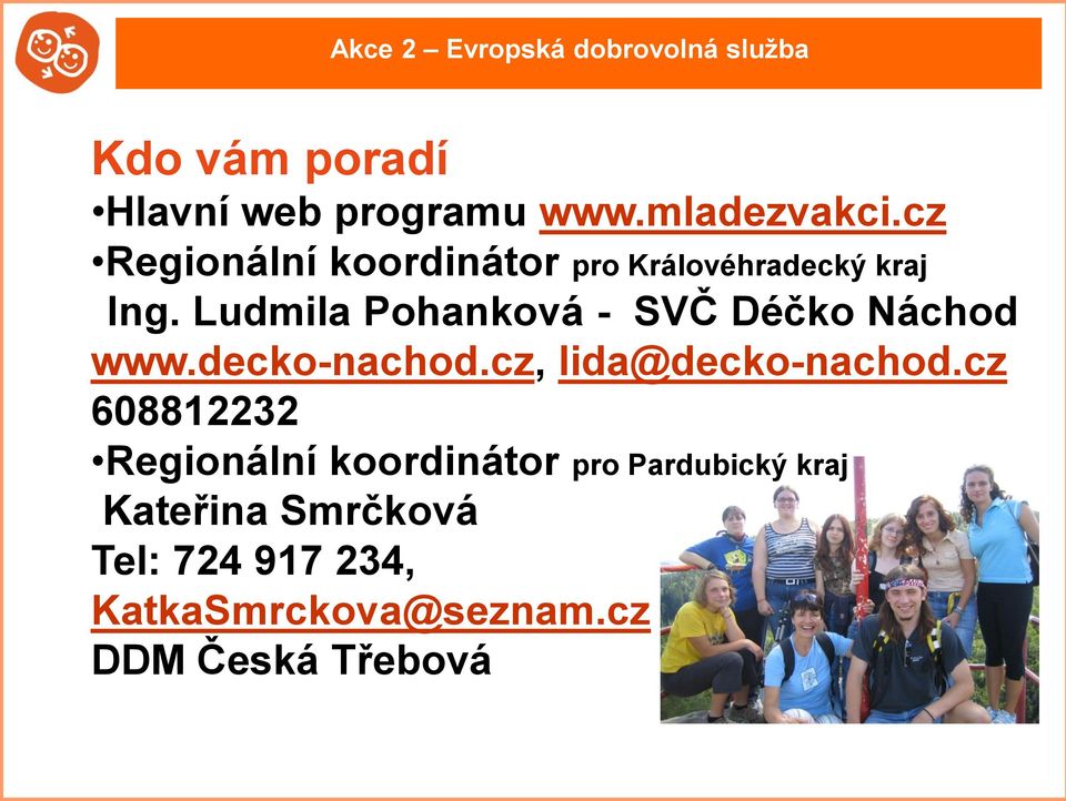 Ludmila Pohanková - SVČ Déčko Náchod www.decko-nachod.cz, lida@decko-nachod.