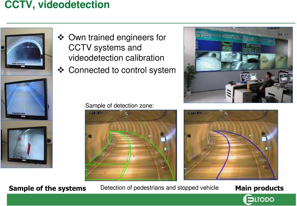 control system Sample of detection zone: Sample of the