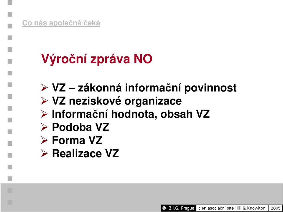 neziskové organizace Informační