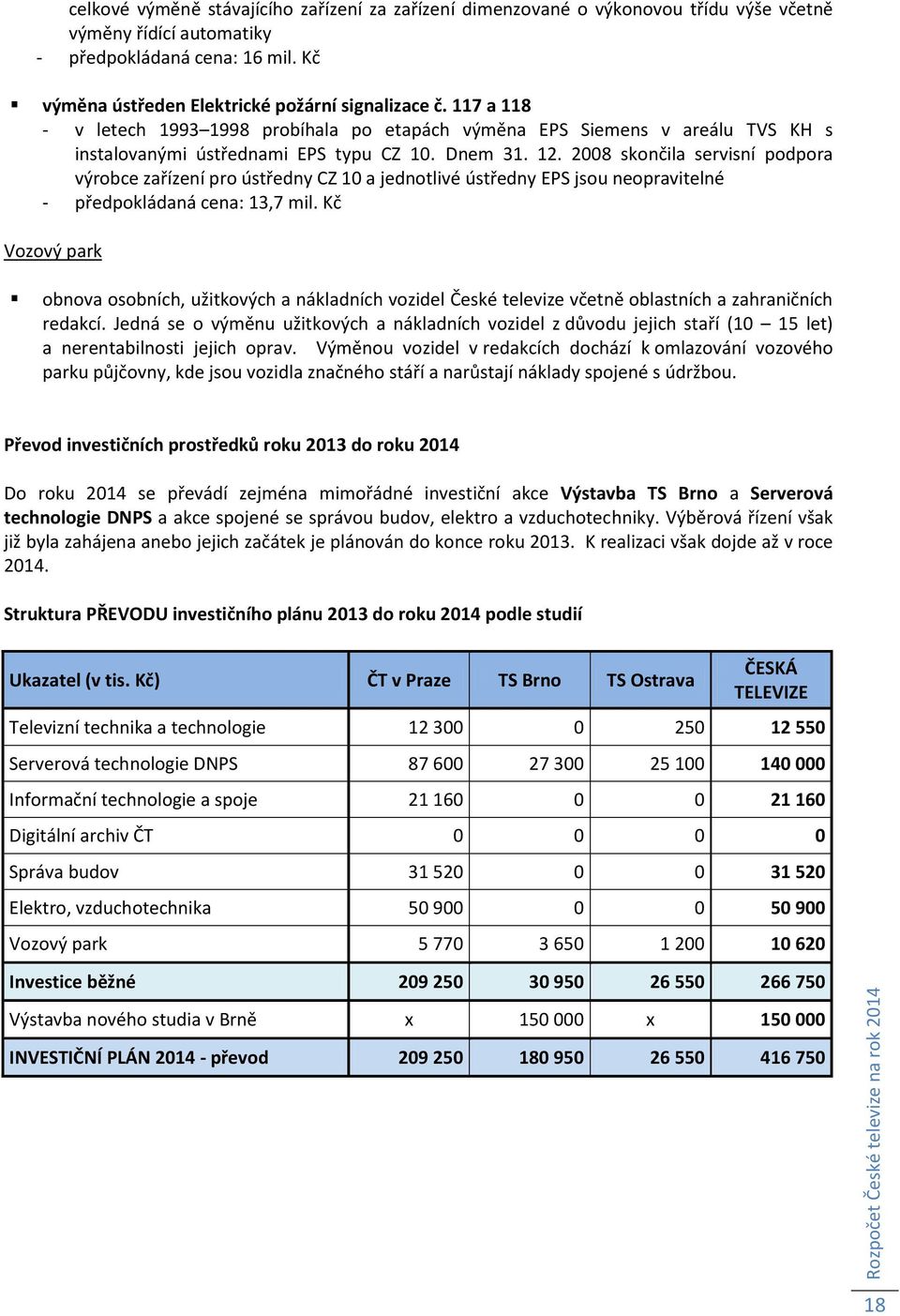 skončila servisní podpora výrobce zařízení pro ústředny CZ 10 a jednotlivé ústředny EPS jsou neopravitelné - předpokládaná cena: 13,7 mil.