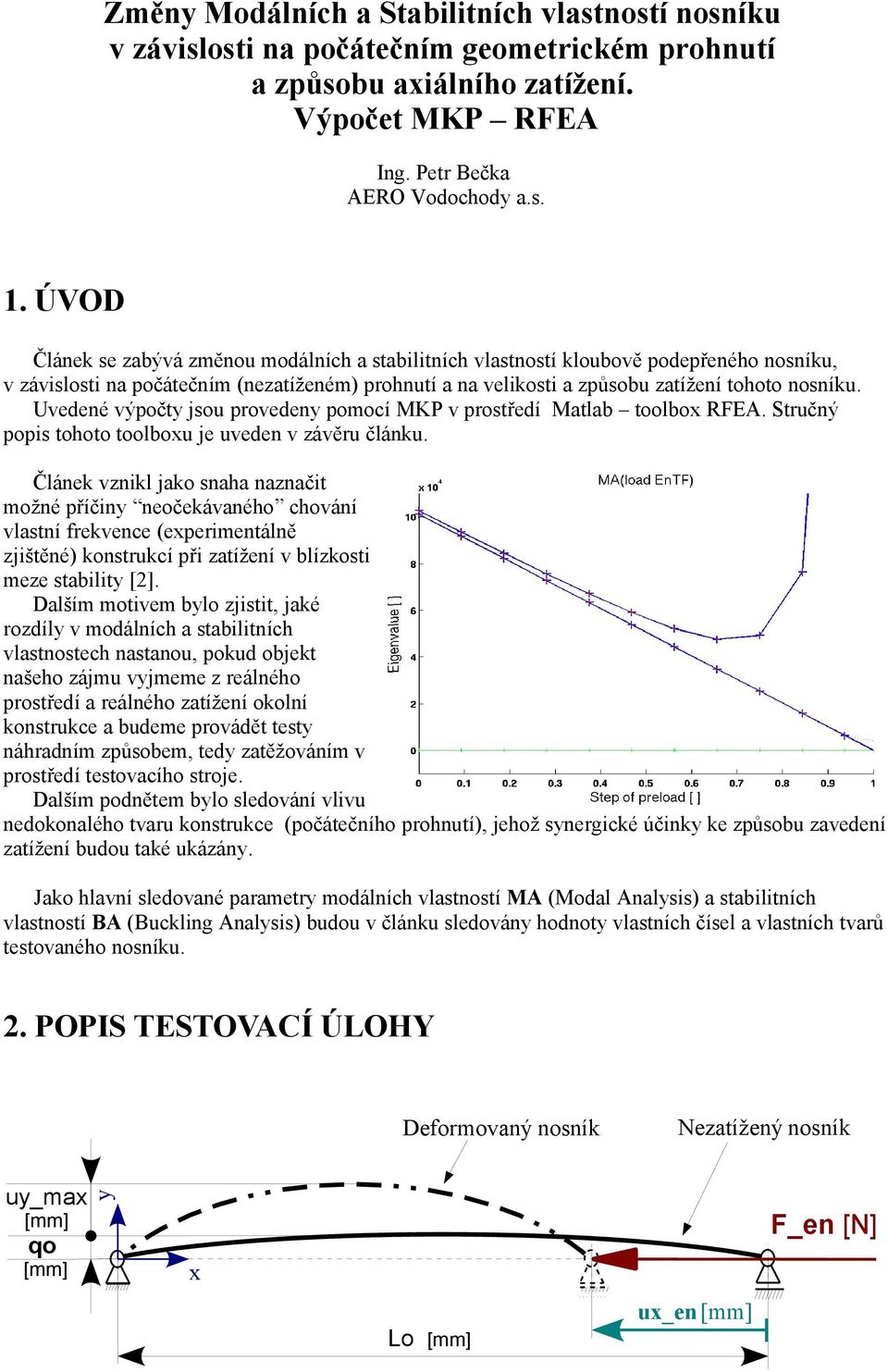 Uvedené výpočty jsou provedeny pomocí MKP v prostředí Matlab toolbox RFEA. Stručný popis tohoto toolboxu je uveden v závěru článku.