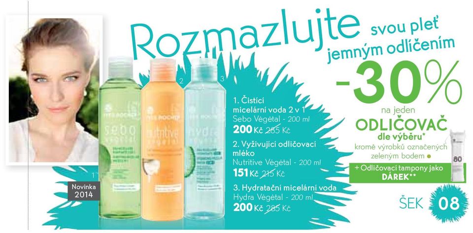 Vyživující odličovací mléko Nutritive Végétal - 200 ml 151 Kč 215 Kč 3.