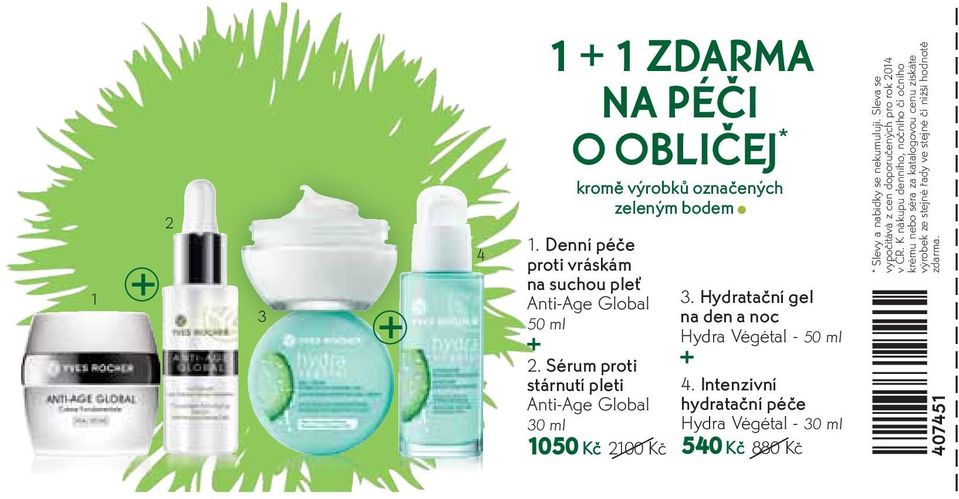 Hydratační gel na den a noc Hydra Végétal - 50 ml + 4.