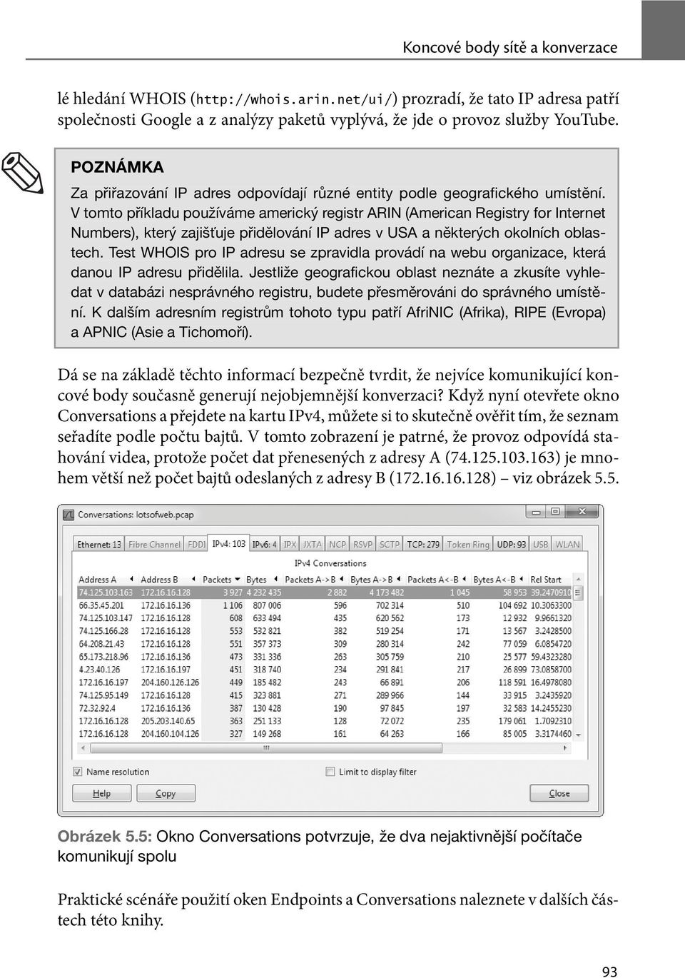 V tomto příkladu používáme americký registr ARIN (American Registry for Internet Numbers), který zajišťuje přidělování IP adres v USA a některých okolních oblastech.