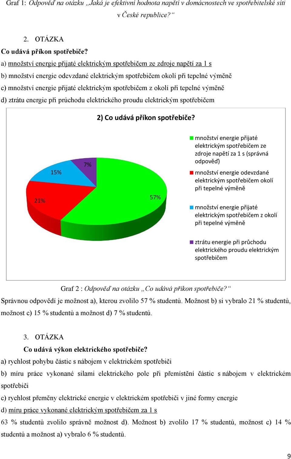 spotřebičem z okolí při tepelné výměně d) ztrátu energie při průchodu elektrického proudu elektrickým spotřebičem 2) Co udává příkon spotřebiče?