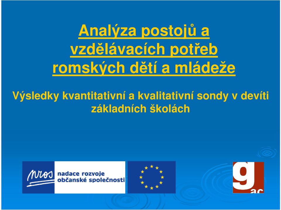 Výsledky kvantitativní a