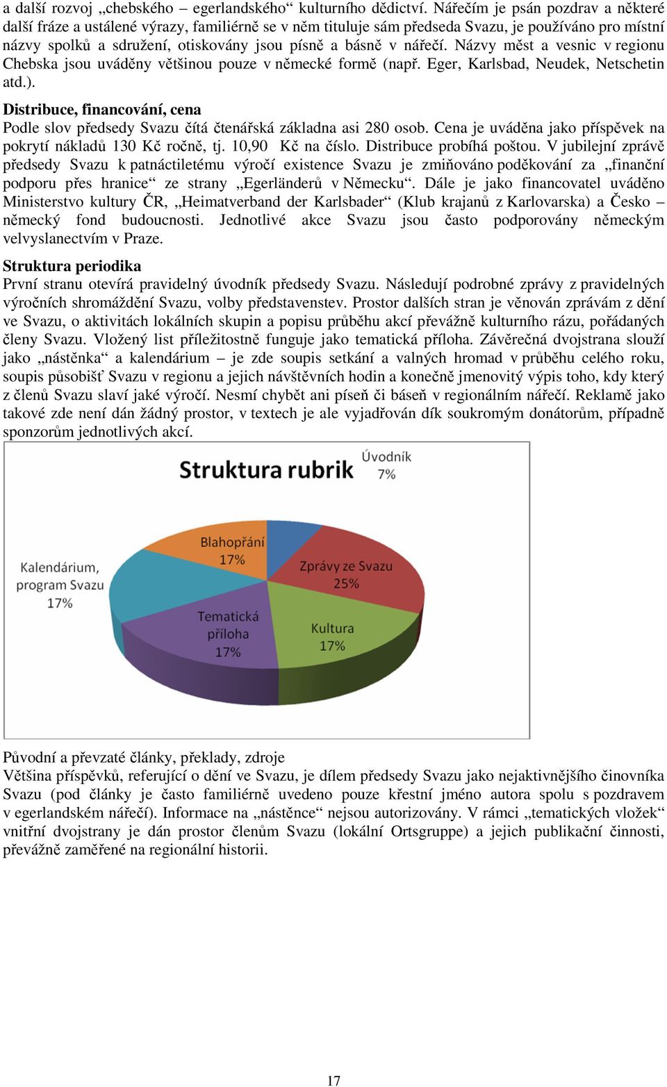 nářečí. Názvy měst a vesnic v regionu Chebska jsou uváděny většinou pouze v německé formě (např. Eger, Karlsbad, Neudek, Netschetin atd.).