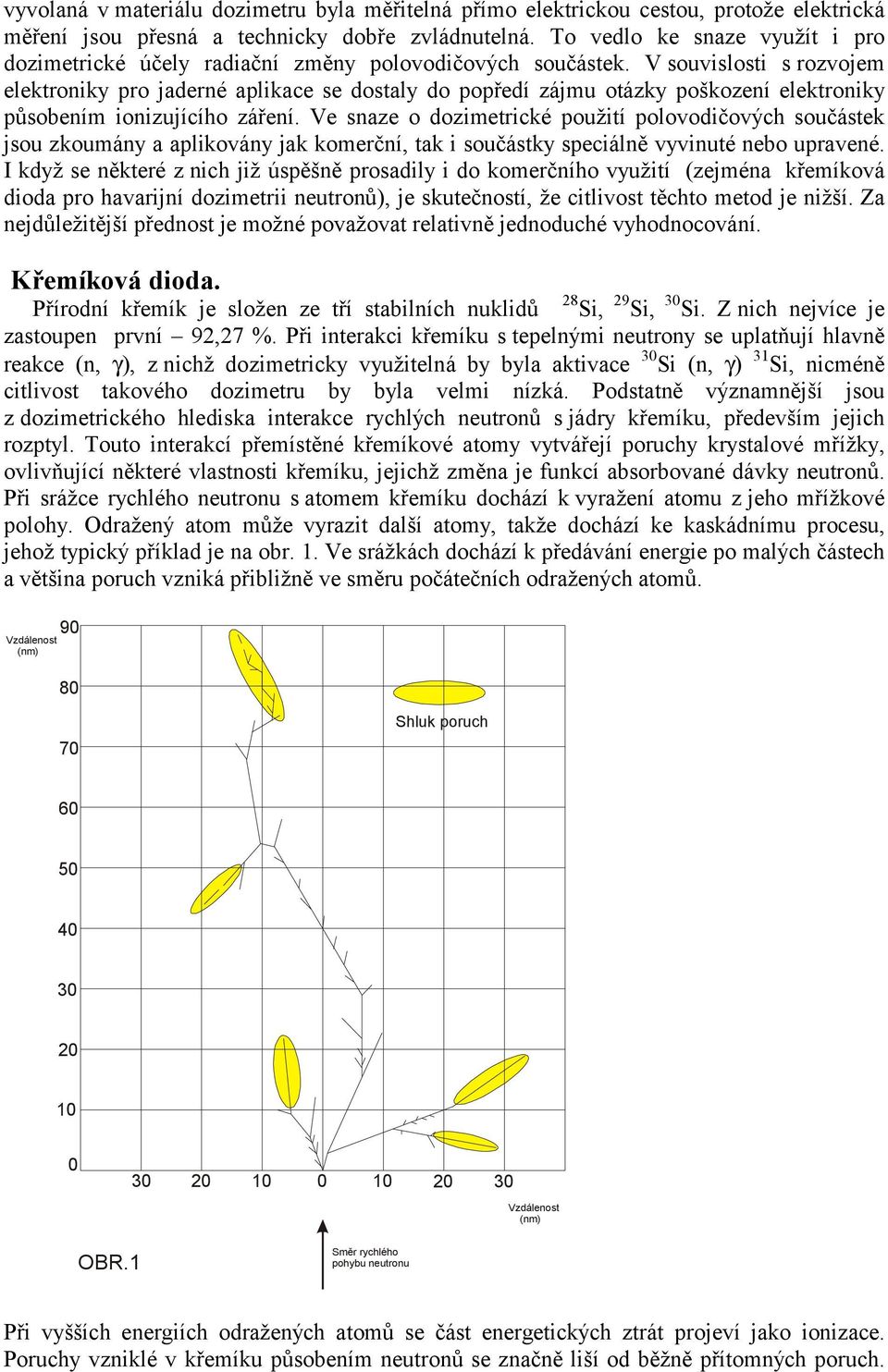 V souvislosti s rozvojem elektroniky pro jaderné aplikace se dostaly do popředí zájmu otázky poškození elektroniky působením ionizujícího záření.