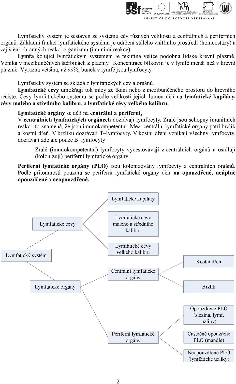 Lymfa kolující lymfatickým systémem je tekutina velice podobná lidské krevní plazmě. Vzniká v mezibuněčných štěrbinách z plazmy. Koncentrace bílkovin je v lymfě menší než v krevní plazmě.